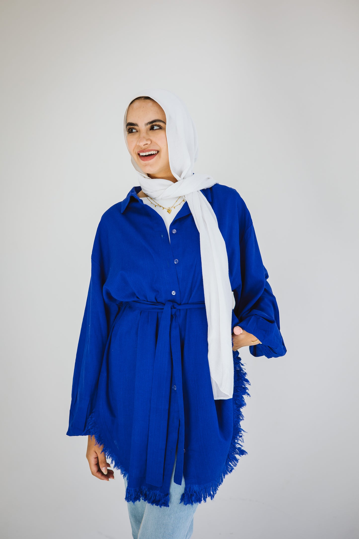 Blue kokta chemise