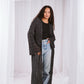 Knit cardigan in black