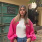 The pocket jacket in fushia