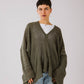 Aura knit top in olive