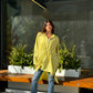Wrap it chemise in lime green