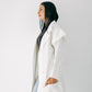 The ruffle denim in white