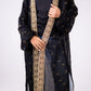 The crescent kaftan in black