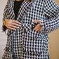 Tweed jacket in Black x White
