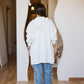 Bold melton jacket in white