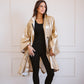 Waterproof coat in champagne