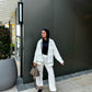 Zipper set in white
