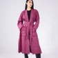 The eve manteau in burgundy