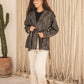 Zips&denim jacket in washed black