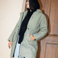3D puffer in olive