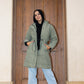 3D puffer in olive