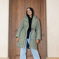 3D puffer in olive
