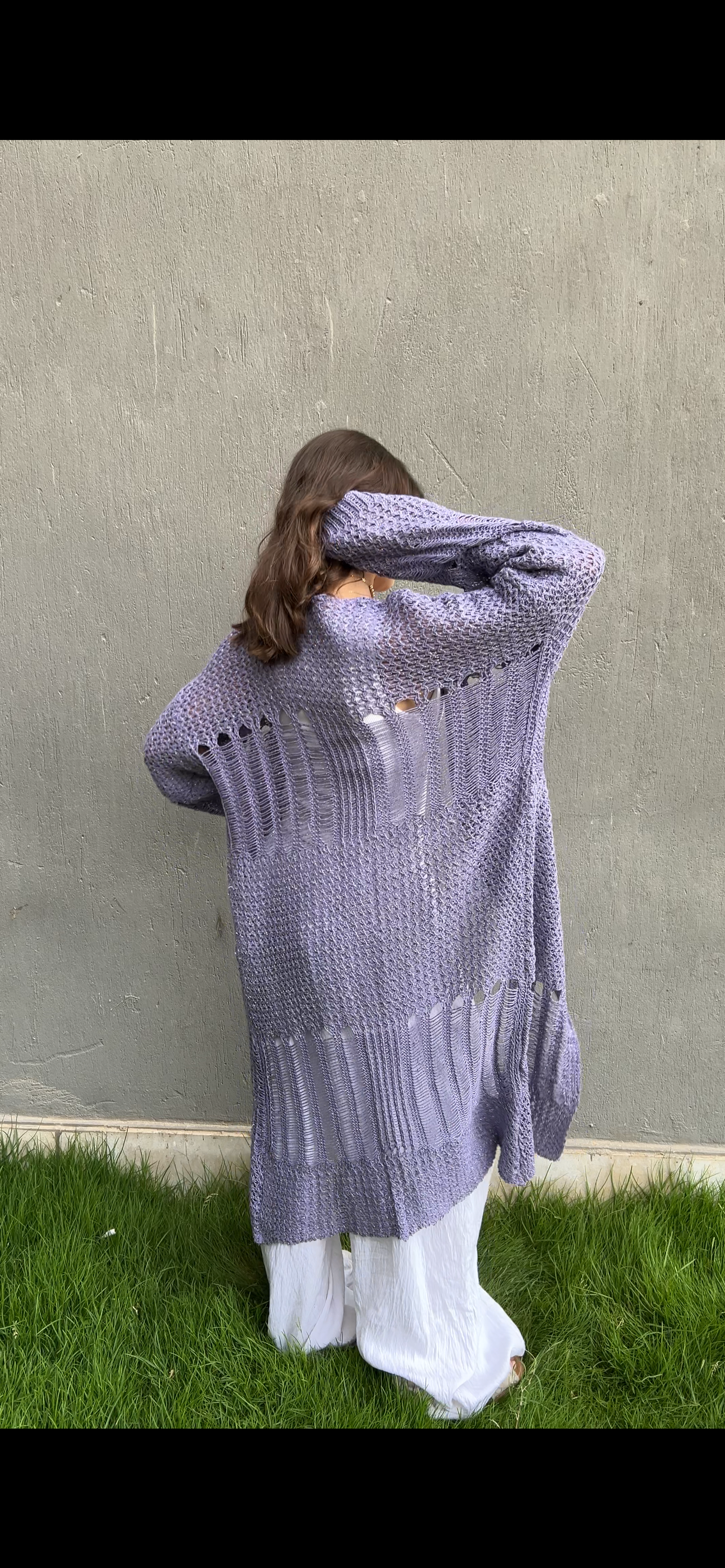 SeaSide Cardigan in Lavender