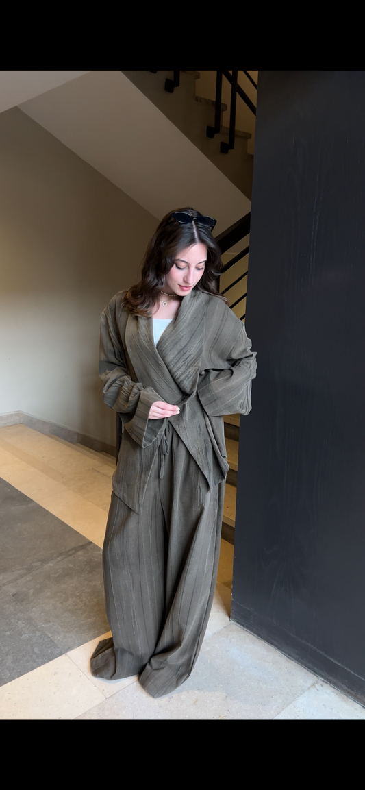 Nomade wrap set in Brown