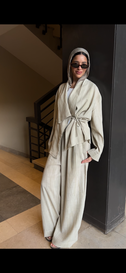 Nomade wrap set in Beige