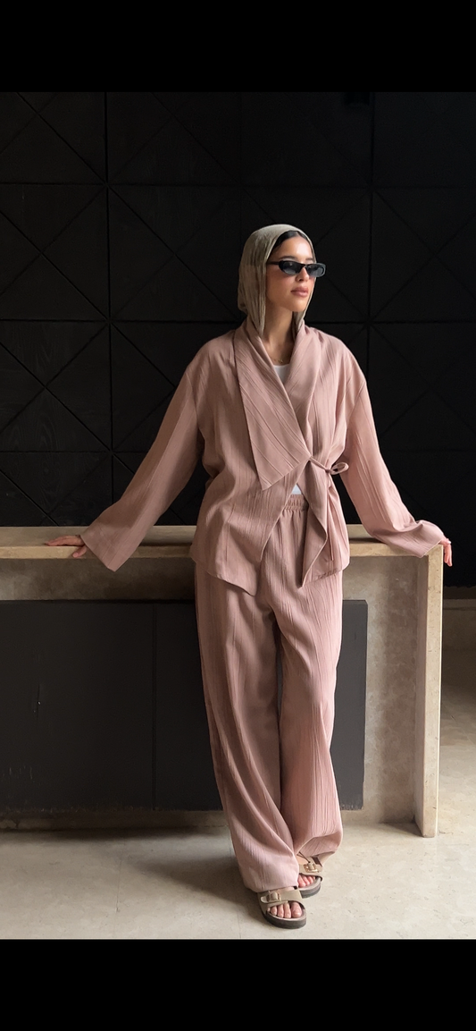 Nomade wrap set in Pink