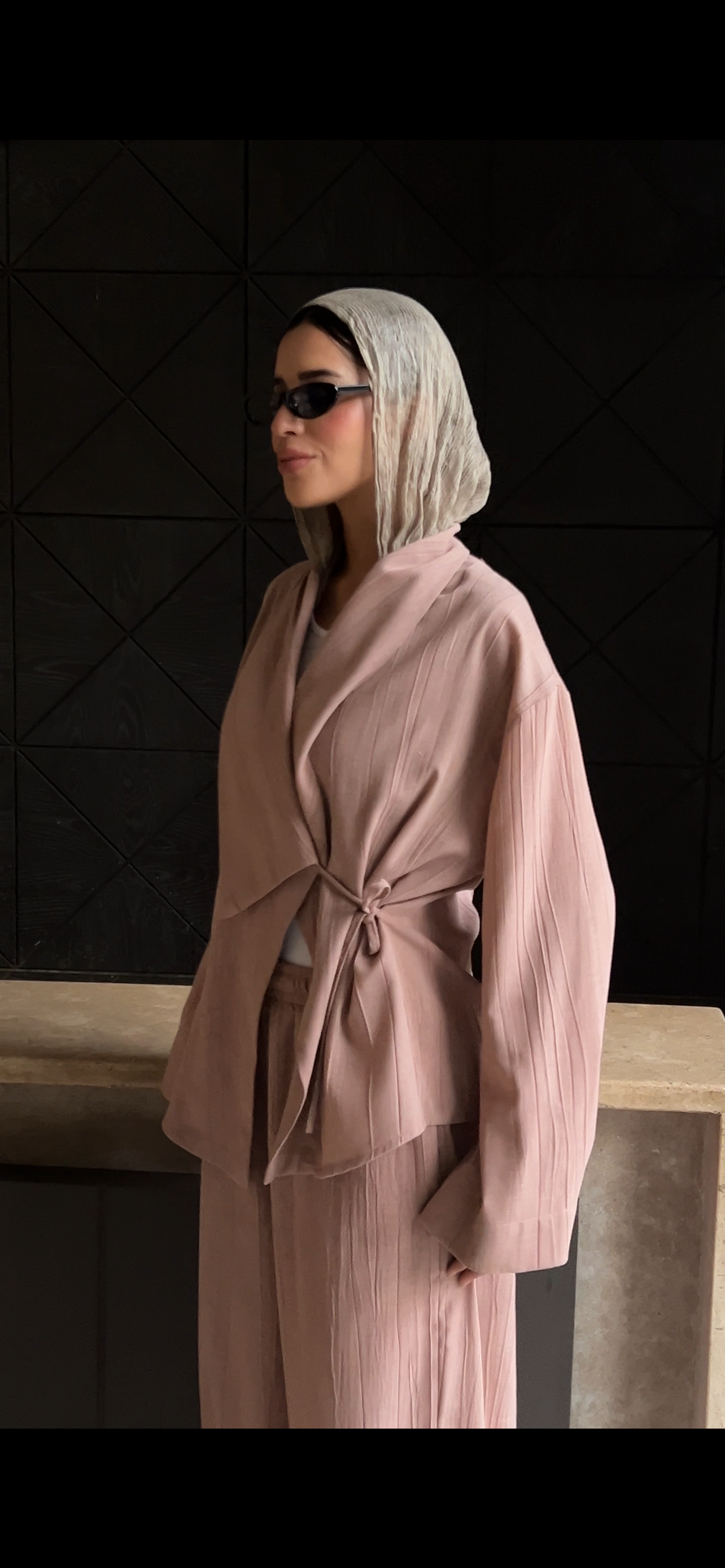 Nomade wrap set in Pink