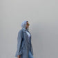 Side Lace up Blazer in grey