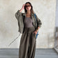 Snatched waist pants in olive