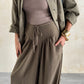 Snatched waist pants in olive