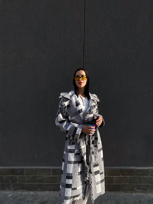 Checkered coat