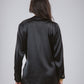 Wrap Satin Set in Black