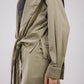Wrap Satin Set in Olive