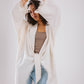 Fringes Cardigan in white