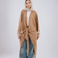 Fringes Cardigan in Cafe