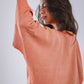 Fringes Cardigan in Coral