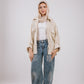 Sparkly linen jacket in Beige
