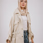 Sparkly linen jacket in Beige