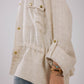 Sparkly linen jacket in Beige