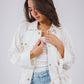 Sparkly linen jacket in White