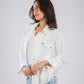 Sparkly linen jacket in White