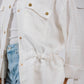 Sparkly linen jacket in White