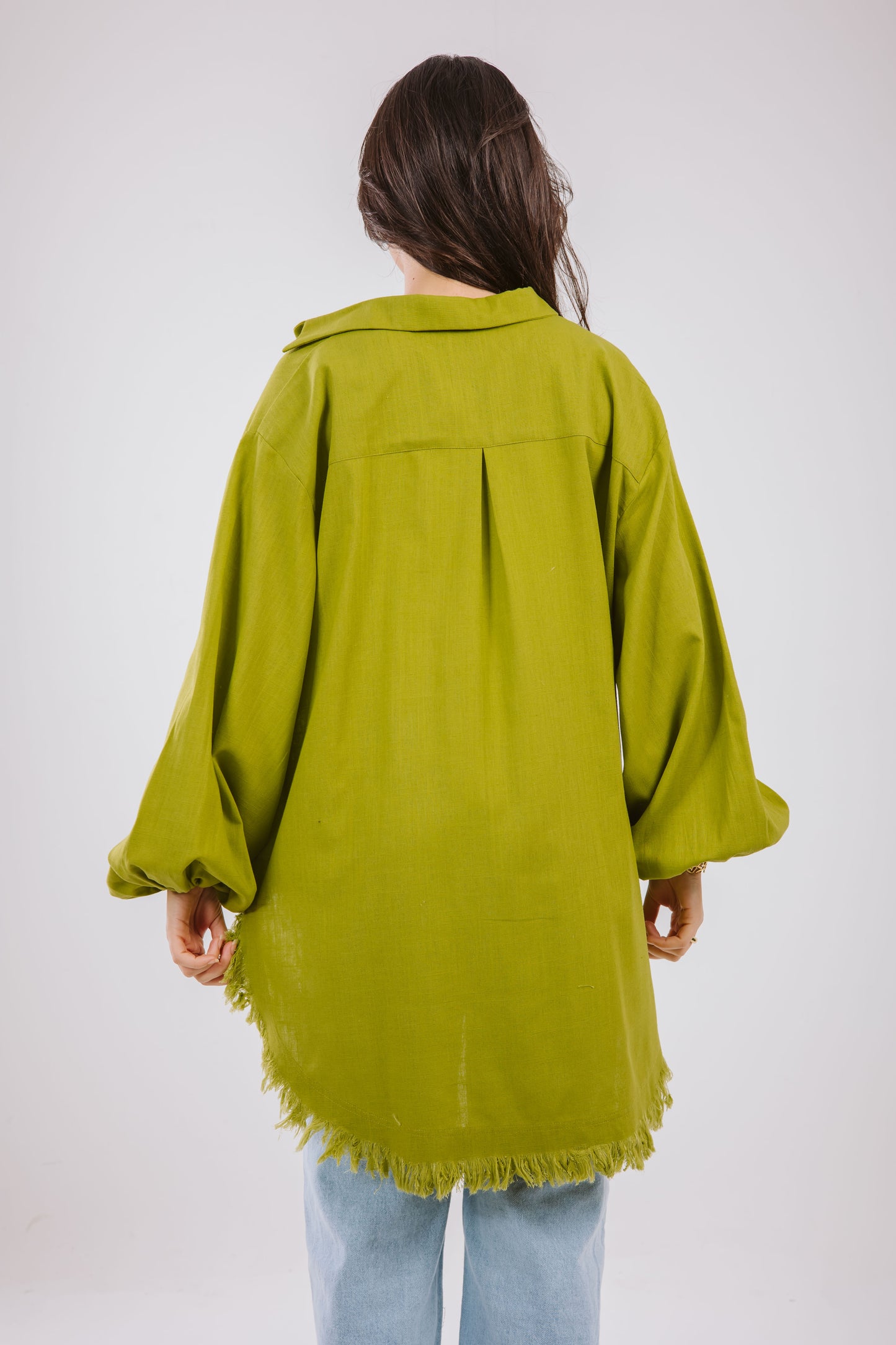 Kokta chemise in lime green