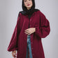 Kokta chemise in maroon
