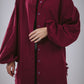 Kokta chemise in maroon
