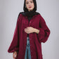 Kokta chemise in maroon