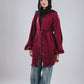 Kokta chemise in maroon