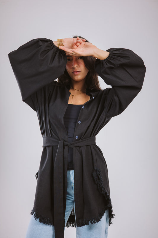 Kokta chemise in black