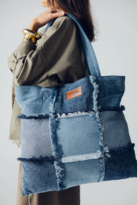 Denim Patches bag