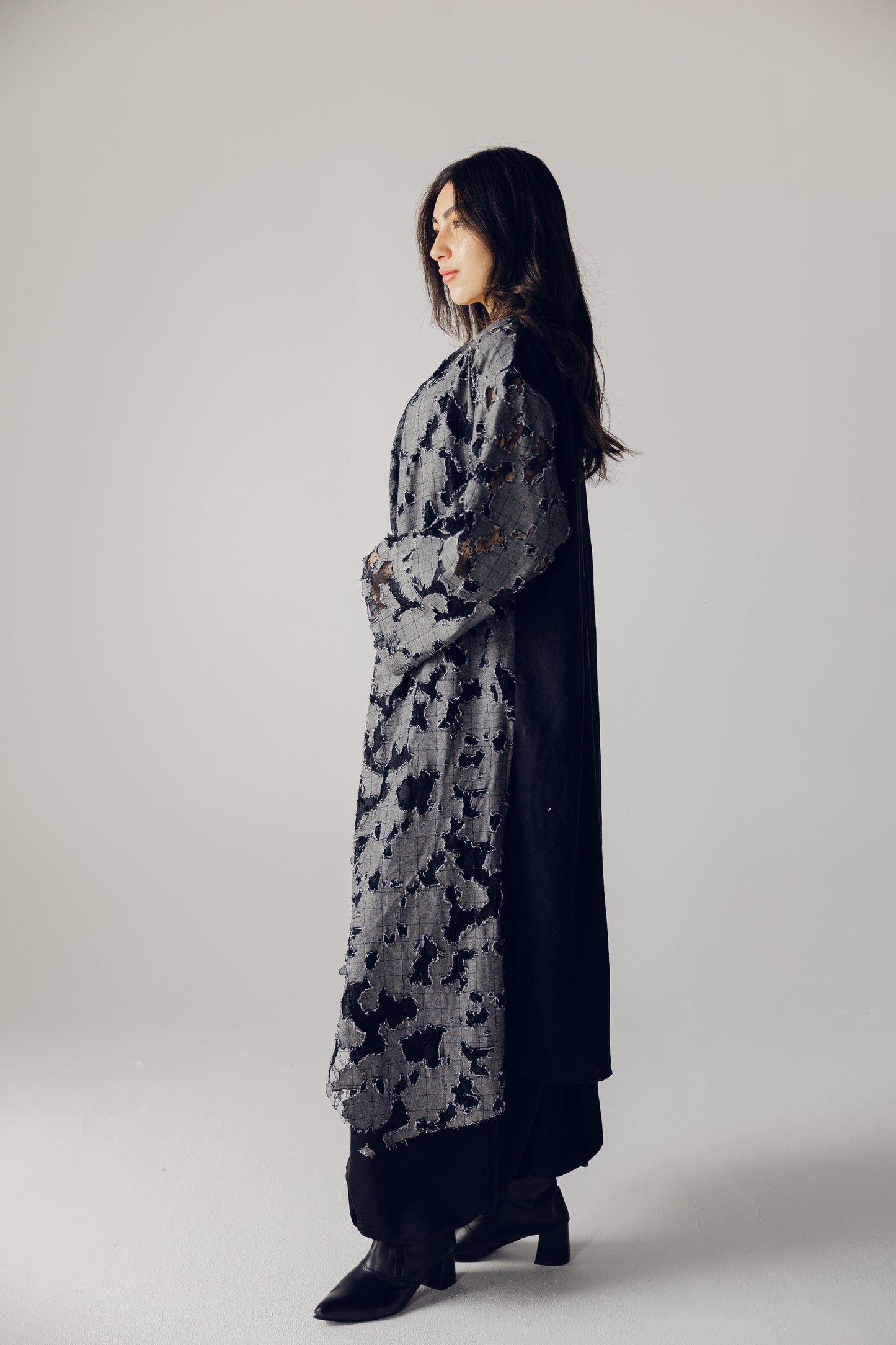 Asymmetrical edgy cardigan