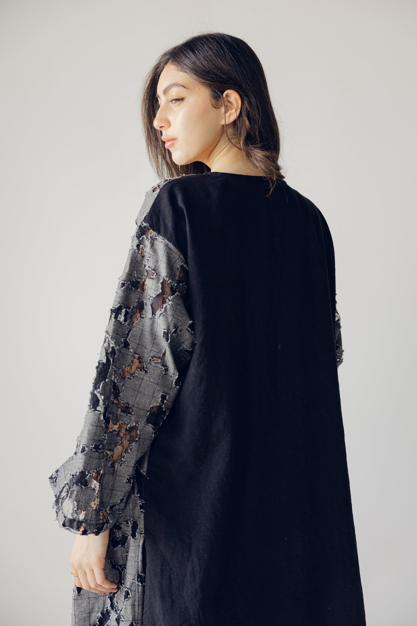 Asymmetrical edgy cardigan