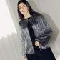 Beaded Shimmer Blazer in silver