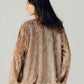 Beaded Shimmer Blazer in Champange