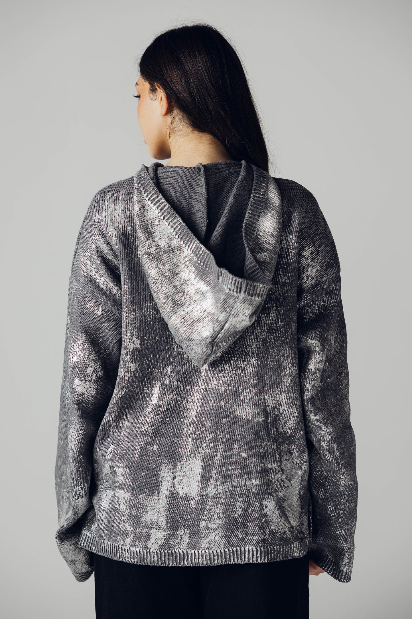 Metalic knit in grey