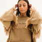 Layered Fringe Knit in Mocha