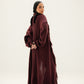 Free Spirit Fringe Cardigan in Burgundy  ( Pre order )